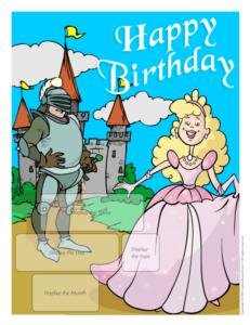 Birthdays-Knight and princess