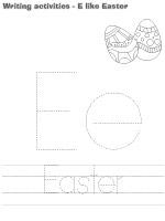 Writing activities - E like Easter Writing activities - E like Easter
