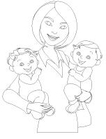 Coloring pages - theme Mother’s Day Coloring pages - theme Mother’s Day