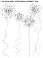 Fine motor skills activity sheet - Mothers Day Fine motor skills activity sheet - Mothers Day