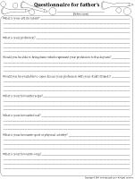 Questionnaire fathers