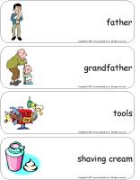 Giant word flashcards - Father&rsquo;s Day