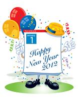 Thematic poster-Happy New Year 2012