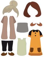 Dress up dolls-Mother’s Day Dress up dolls-Mother’s Day