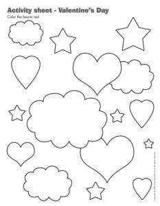Valentine's day- activity sheet