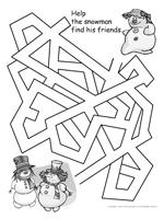Winter - labyrinthe