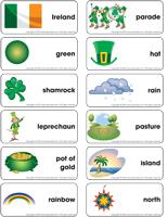 Word flashcards-St. Patrick&rsquo;s Day