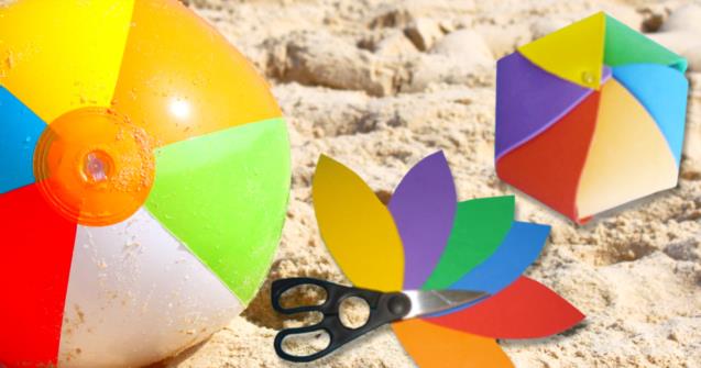 Miniature beach ball - Arts and crafts - Educatall