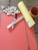 A swimming pool noodle flower-1 A swimming pool noodle flower-1