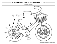 Activity sheets-Bicycles and tricycles