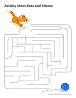 Activity sheets-Cats and kittens