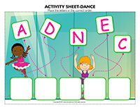 Activity-sheets-Dance