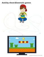 Activity sheets-Electronic games