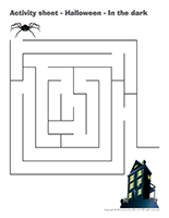 Activity sheets-Halloween-In the dark