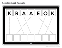 Activity-sheets-Karaoke