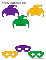 Activity sheets-Mardi Gras