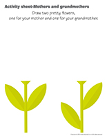 Activity sheets-Mothers and grandmothers