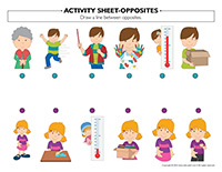 Activity sheets-Opposites