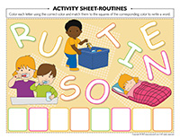 Activity sheets-Routines 2022