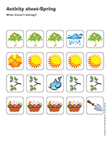 Activity sheets-Spring