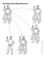 Activity sheets-Superheroes