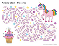 Activity sheets-Unicorns