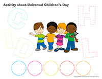 Activity sheets-Universal Children’s Day 2020