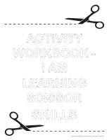 Activity workbook-I am learning scissor skills