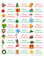 Adhesive labels-Christmas