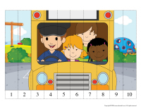 Association puzzles numbers-Back to school-1