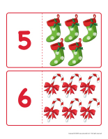 Association puzzles numbers-Christmas-2