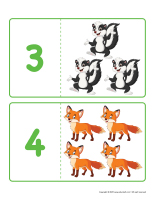 Association puzzles numbers-Forest
