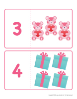 Association puzzles numbers-Valentine&rsquo;s Day-1