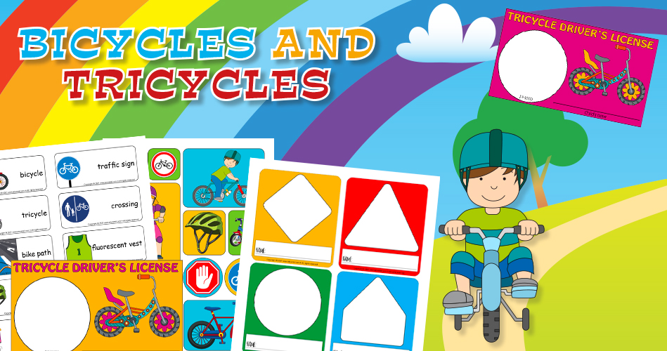 Bicycles and tricycles Theme and activities Educatall