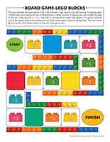 Board game Lego blocks