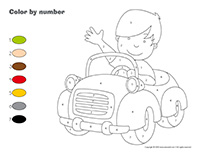 Color by number-Cars