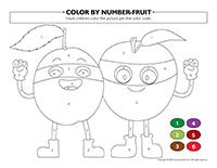 Color by number-Fruit
