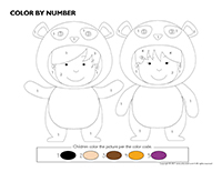 Color by number-Pandas