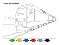Color by number-Public transportation