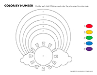 Color by number-Rainbows