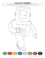 Color by number-Robots