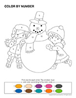 Color by number-Snow