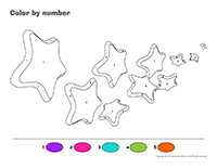 Color by number-Stars
