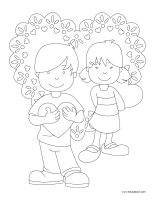 Coloring book Valentine's-Day 2024