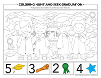 Coloring hunt and seek-Graduation