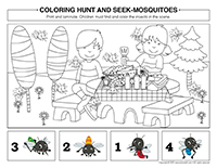 Coloring-hunt and seek-Mosquitoes