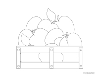 Coloring pages theme-Apples