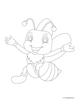 Coloring pages theme-Bees