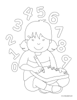 Coloring pages theme-Books