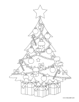 Coloring pages theme-Christmas traditions